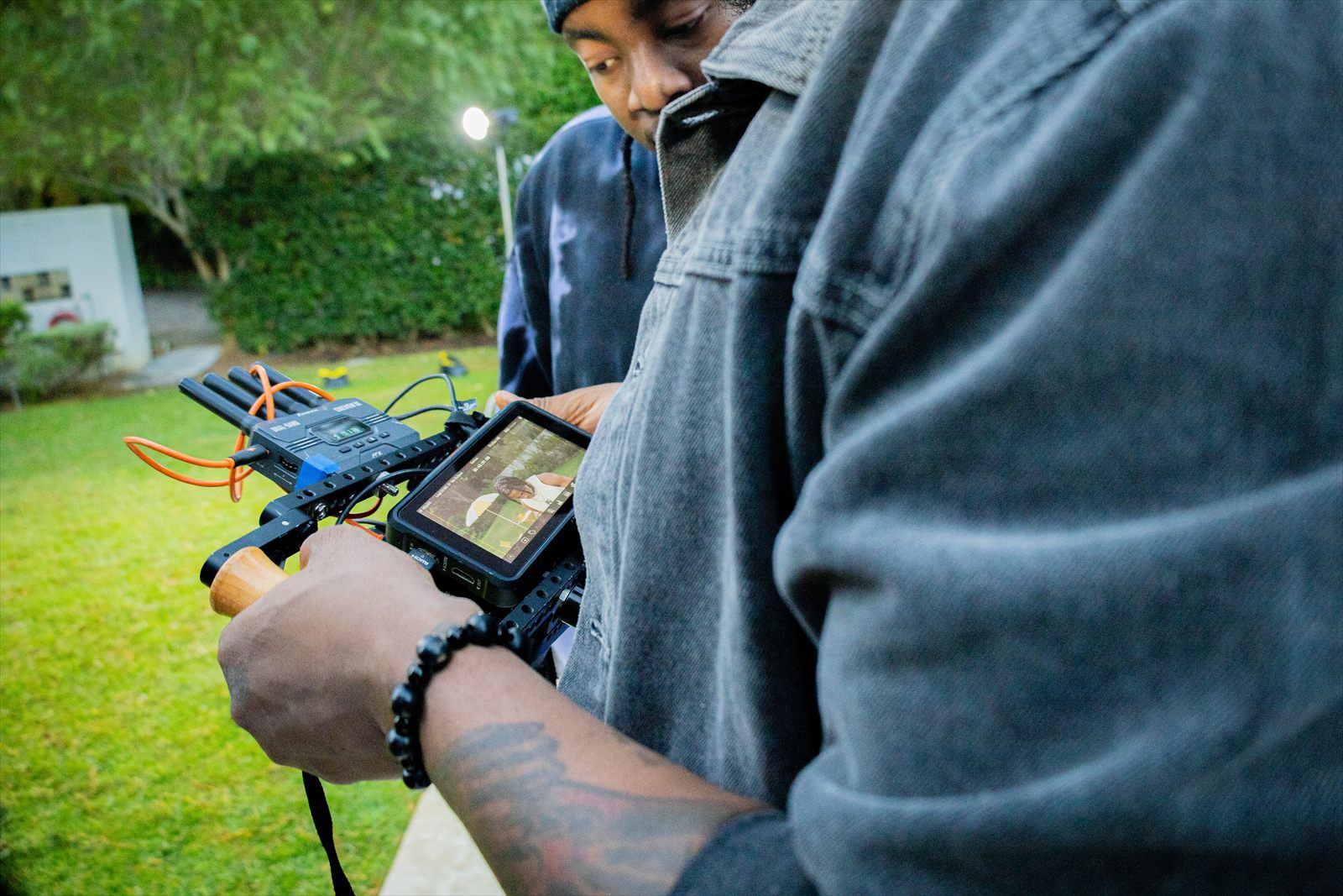 Behind-the-scenes camera setup from the OMO production