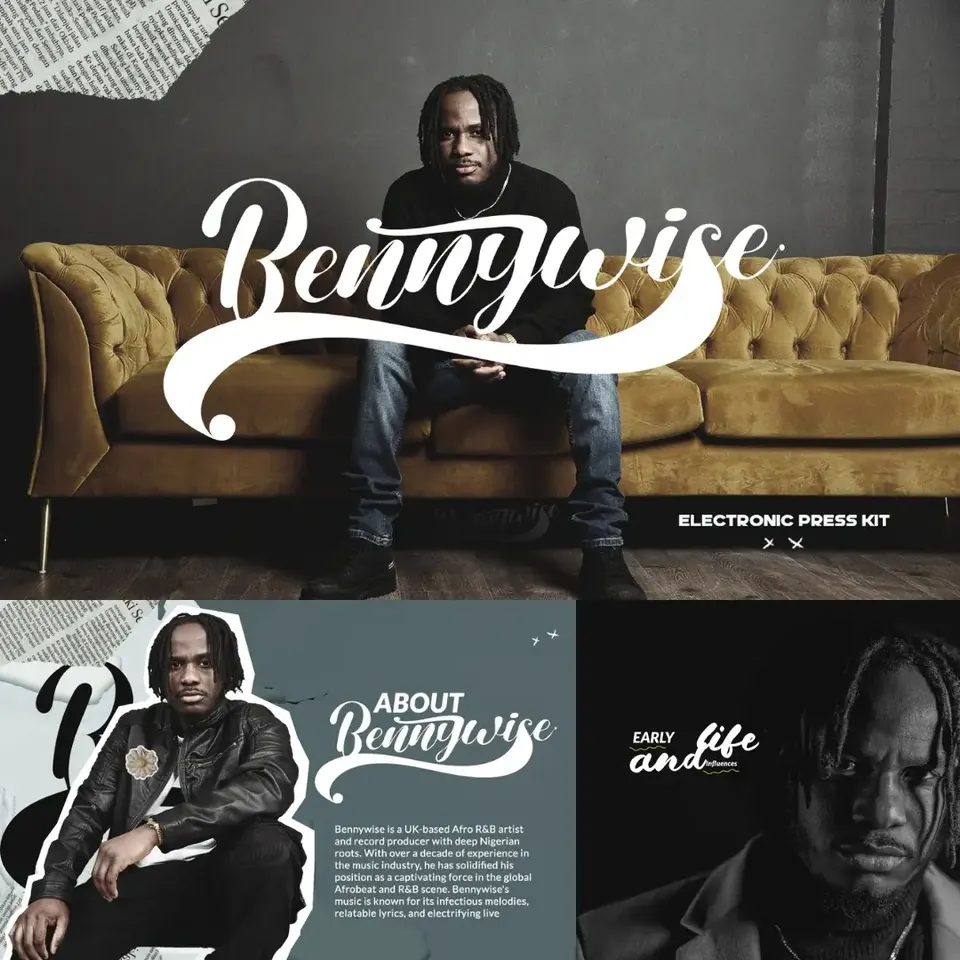 Bennywise electronic press kit editorial design